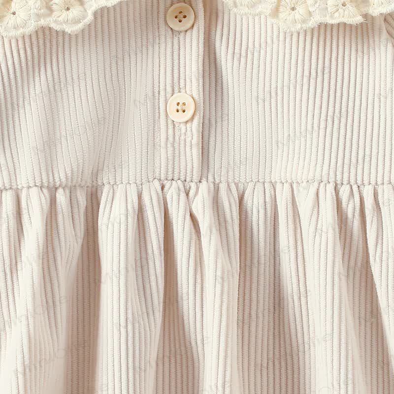 Baby Toddler Girl Lace Cherry Cord Dress - image 5