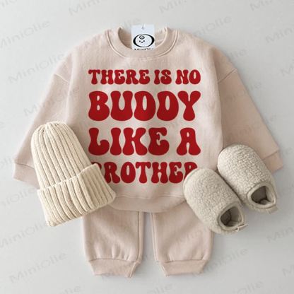 THERE IS NO BUDDY LIKE A BROTHER Baby 2-piece Beige Set - Beige - 2-3T - image 1