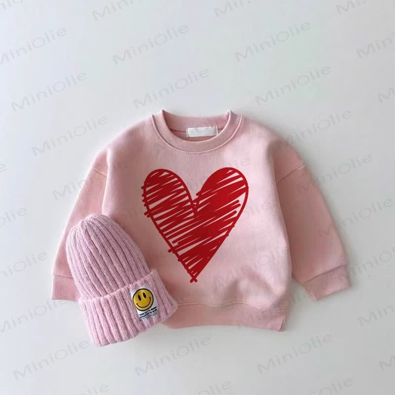 Baby Girl Love Pink Sweatshirt - Pink - 2-3T - image 1