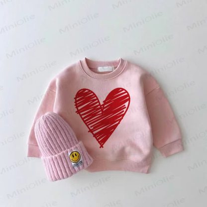 Baby Girl Love Pink Sweatshirt - Pink - 2-3T - image 1