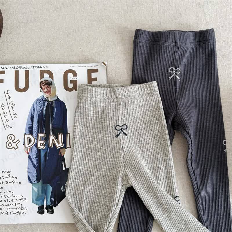 Baby Toddler Girl Bow Leggings - image 1