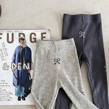 Baby Toddler Girl Bow Leggings - image 1