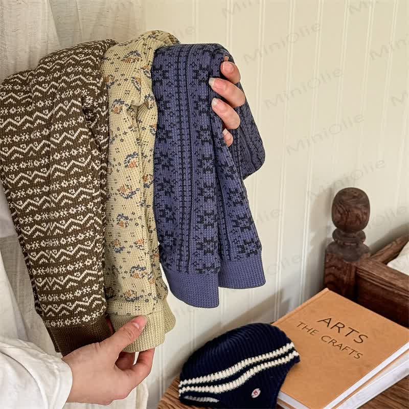 Baby Toddler Girl Flower Fleece Lined Leggings - image 3