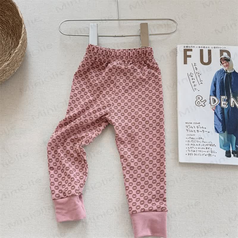 Baby Toddler Girl Flower Leggings - Pink - 8Y - image 6