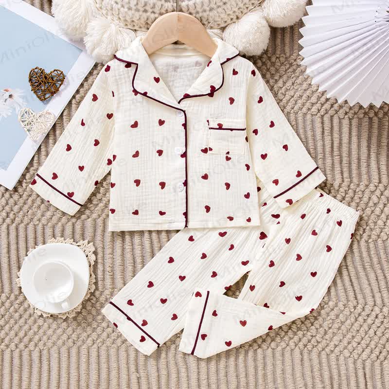 Baby Toddler Girl Love 2-piece Set - Burgundy - 3-4Y - image 3