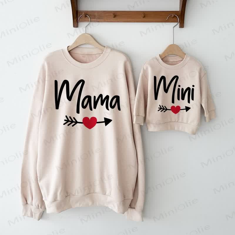 MAMA/MIMI Beige Family Sweatshirt  - Beige - Baby Sweatshirt: 2-3T - image 1