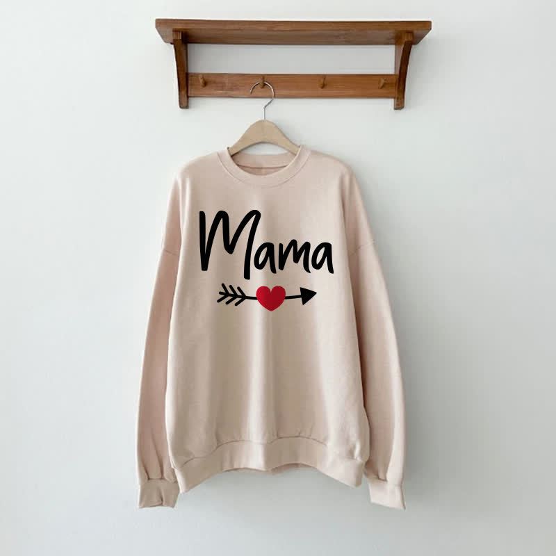 MAMA/MIMI Beige Family Sweatshirt  - Beige - Adult Sweatshirt: XL - image 2