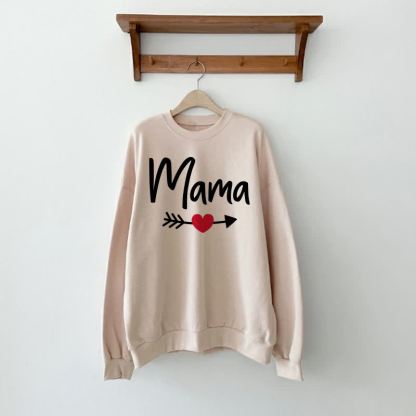 MAMA/MIMI Beige Family Sweatshirt  - Beige - Adult Sweatshirt: XL - image 2