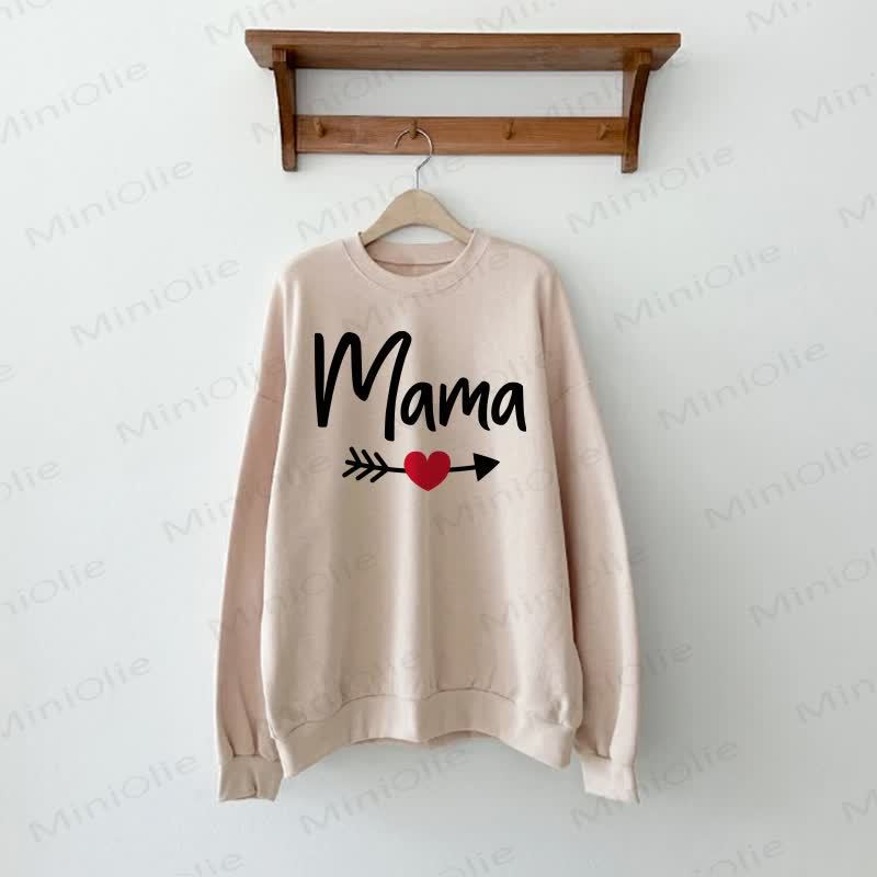 MAMA/MIMI Beige Family Sweatshirt  - Beige - Adult Sweatshirt: XL - image 2