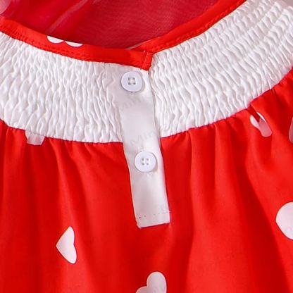 LOVE YOU MORE Baby Girl Love Red Dress - image 8