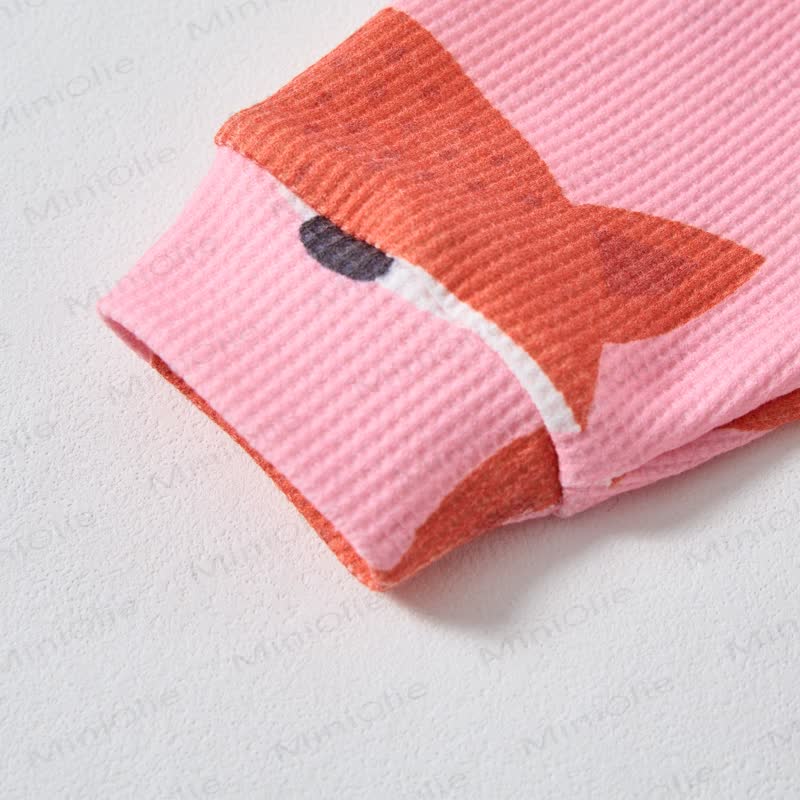 Baby Fox Pink Waffle 2-piece Set - image 6