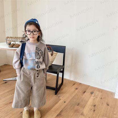 Baby Toddler Girl Solid Color Cord Pants - image 4