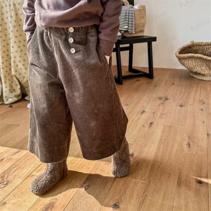 Baby Toddler Girl Solid Color Cord Pants - image 6