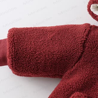 Baby Fleece Demon Hooded Romper - image 6