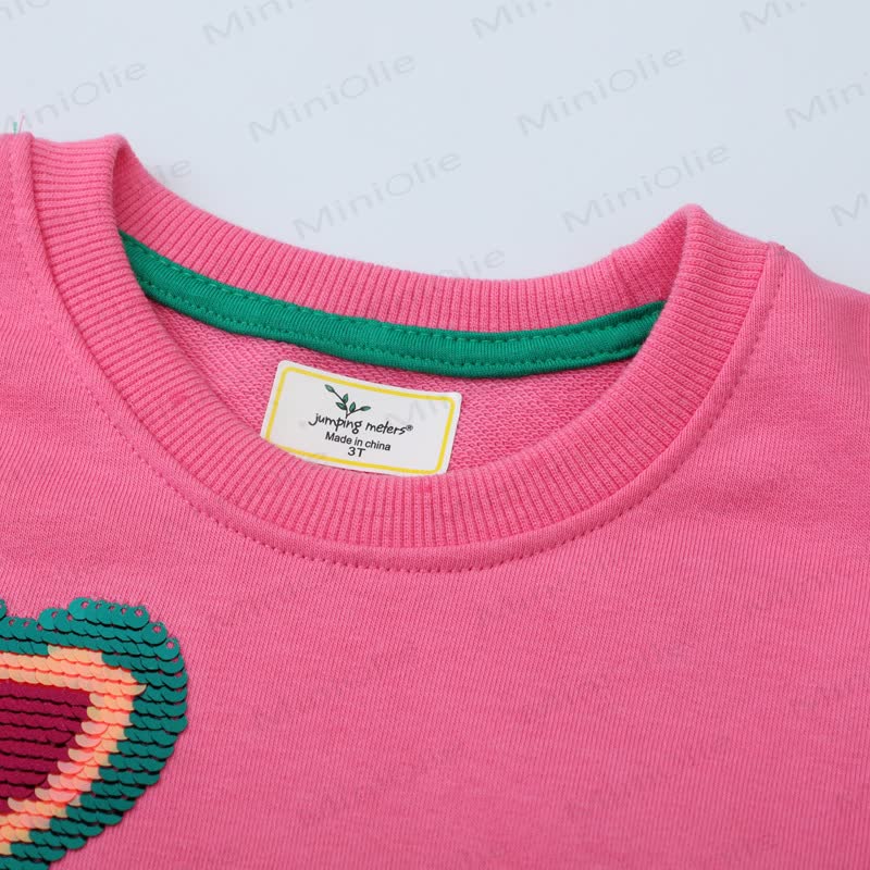 Toddler Cartoon Rainbow Heart Print Sweatshirt  - image 2