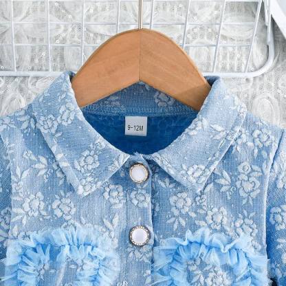 Baby Toddler Girl Love Bow Flower Dress - image 13