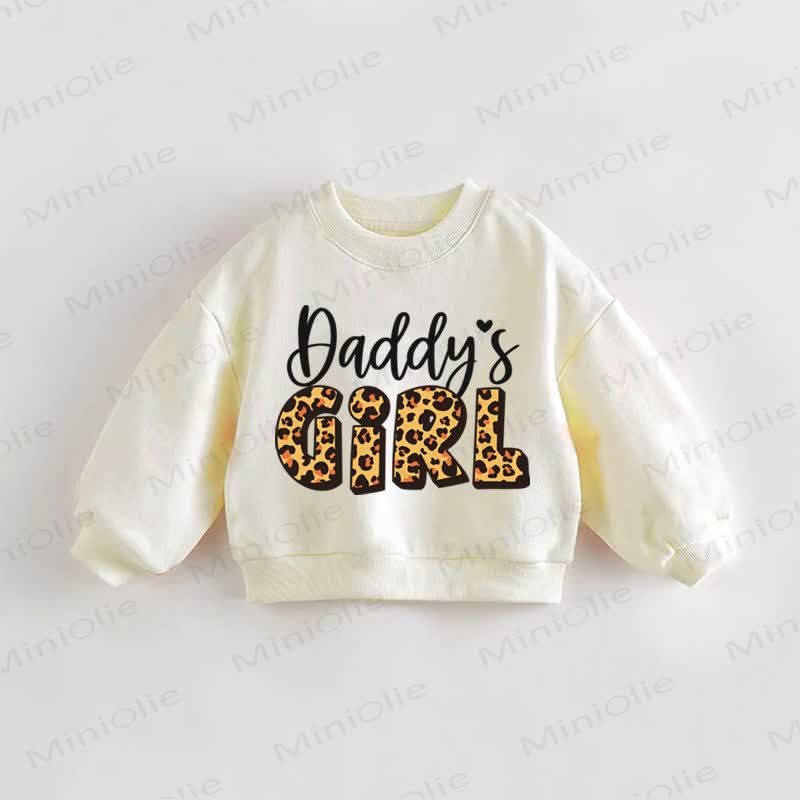  DADDY'S GIRL Baby Toddler Sweatshirt - Cream - 3-5T - image 1