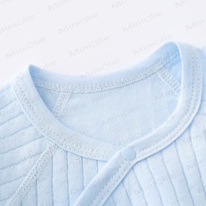 Baby Cartoon Cloud Solid Color Newborn Pajamas Romper - image 4