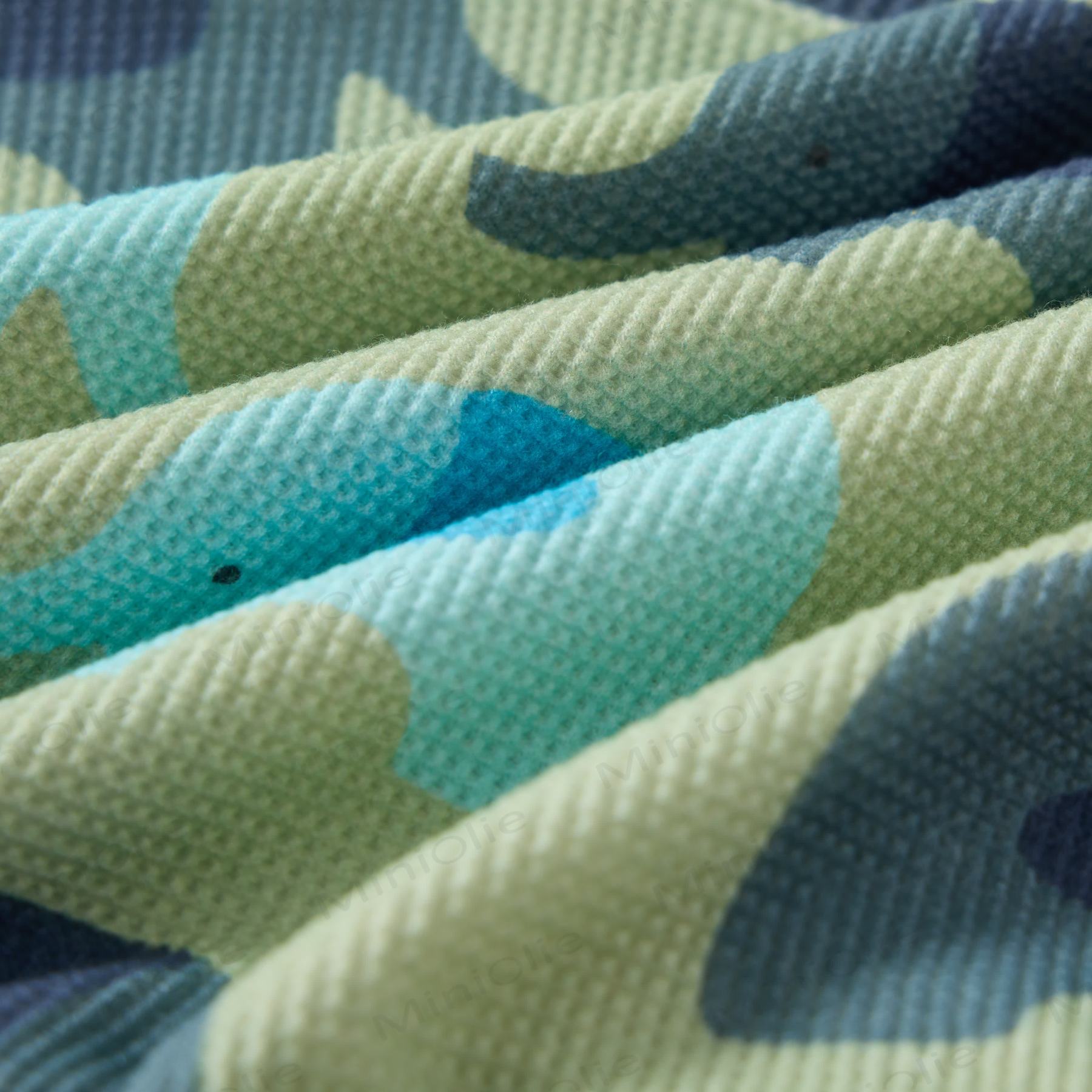 Baby Waffle Blue&Grey Elephant Sweatshirt 2-piece Set - image 6