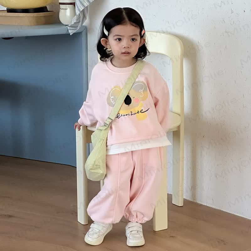 Toddler Kid Animal Fake 2-piece Set - Pink - 9-10T - image 6