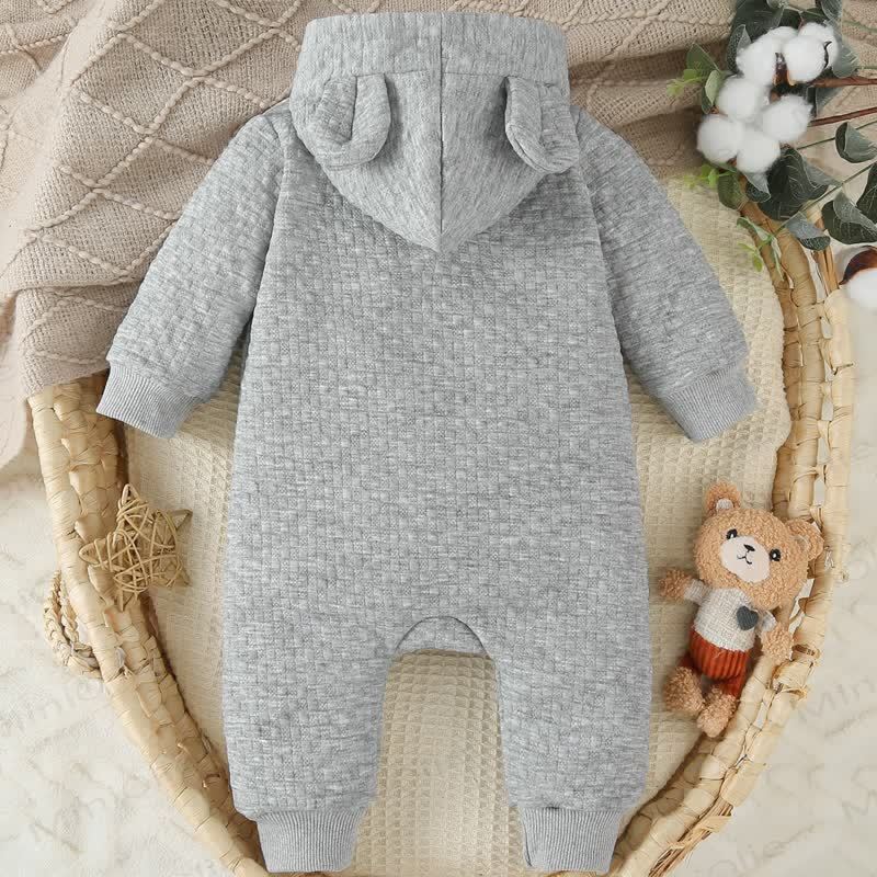 Baby Bear Zip Hooded Romper - image 2