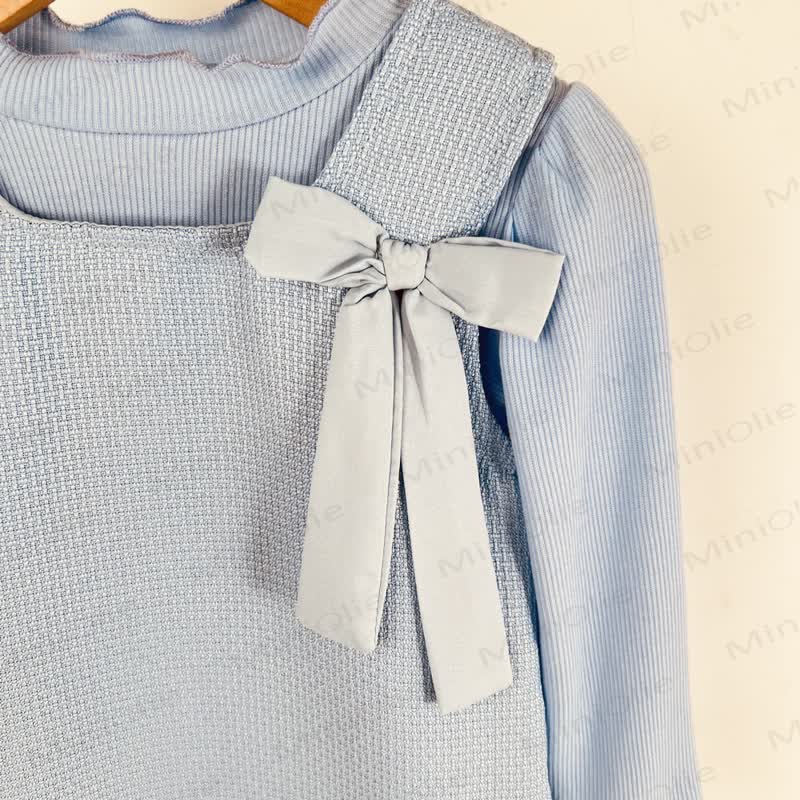 Baby Toddler Girl Bow Solid Color Dress/Top - image 8