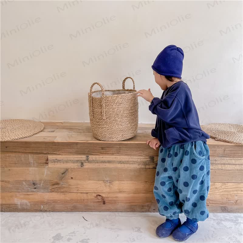 Baby Toddler Cord Dot Fleece Lined Pants - image 4