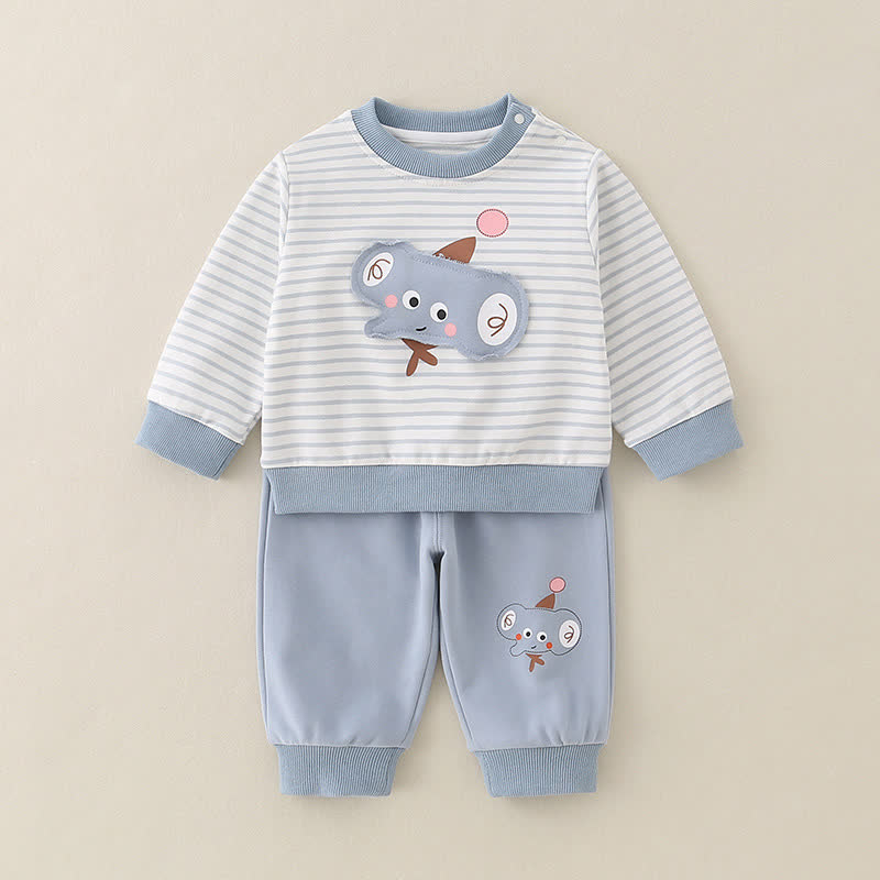 Baby Toddler Boy Animal 2-piece Set - Blue Elephant - 3-5T - image 7