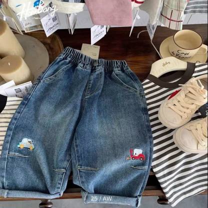Baby Toddler Denim Car Pants - image 2