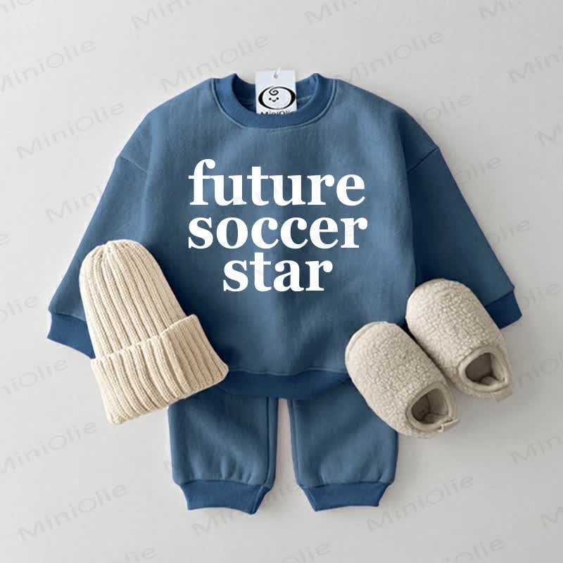 FUTURE SOCCER STAR Baby 2-piece Sweatsuit Set - Blue - 2-3T - image 1