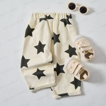 Baby Toddler Beige Star Pants - image 5