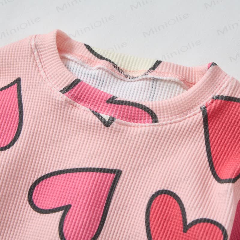 Baby Love Waffle 2-piece Pink Set - image 5