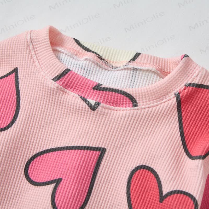 Baby Love Waffle 2-piece Pink Set - image 5