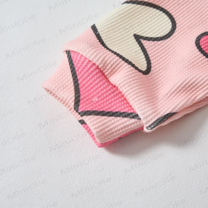 Baby Love Waffle 2-piece Pink Set - image 4