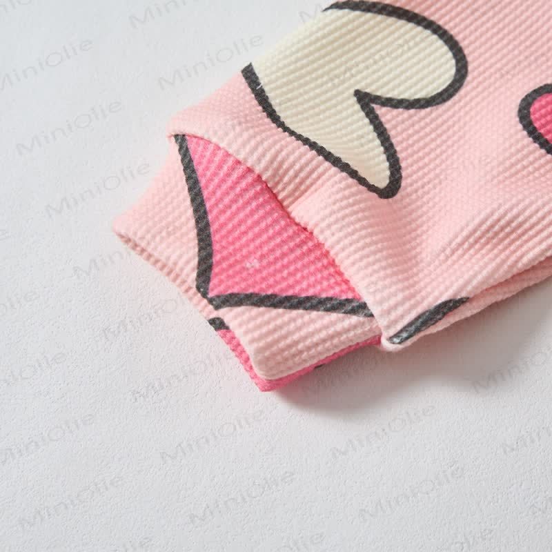 Baby Love Waffle 2-piece Pink Set - image 4