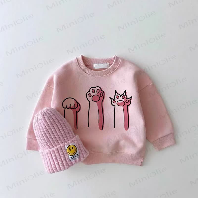 Baby Cat Pink Girl Sweatshirt - Pink - 2-3T - image 1
