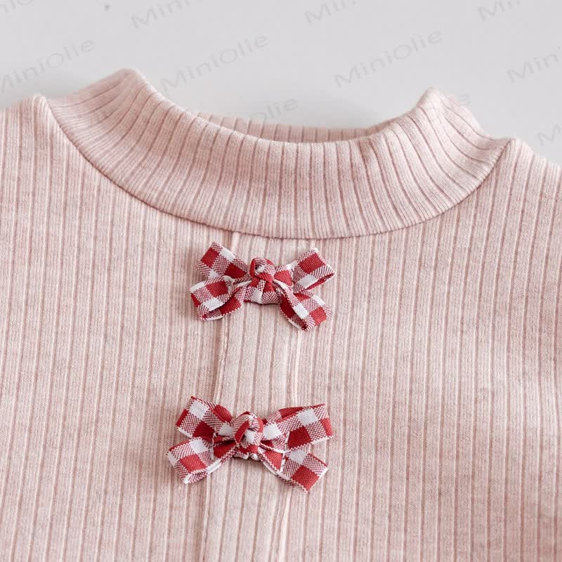 Toddler Girl Bow Lace Knit Top - image 6