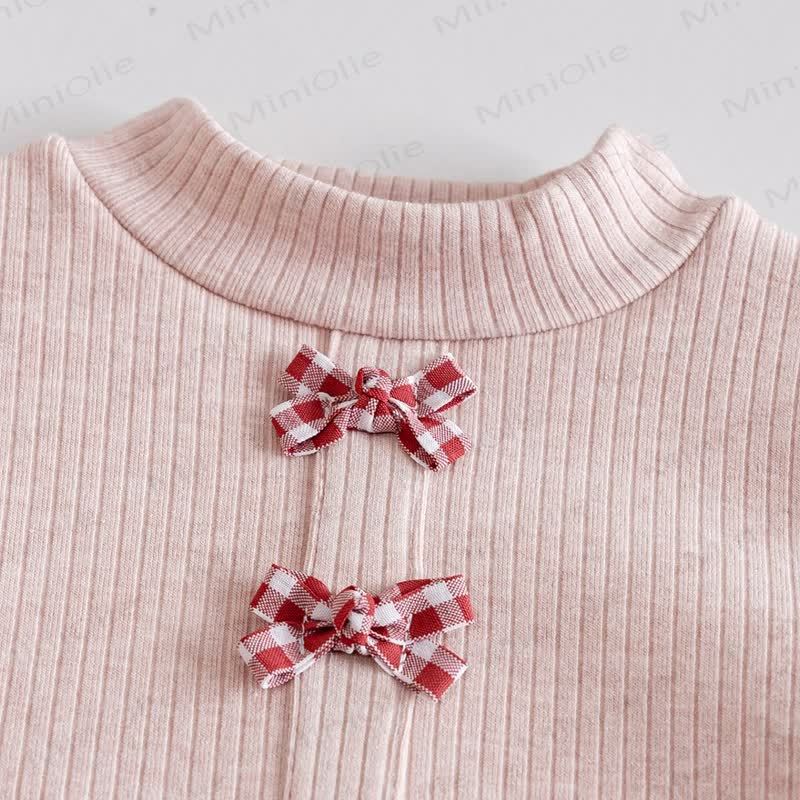 Toddler Girl Bow Lace Knit Top - image 6