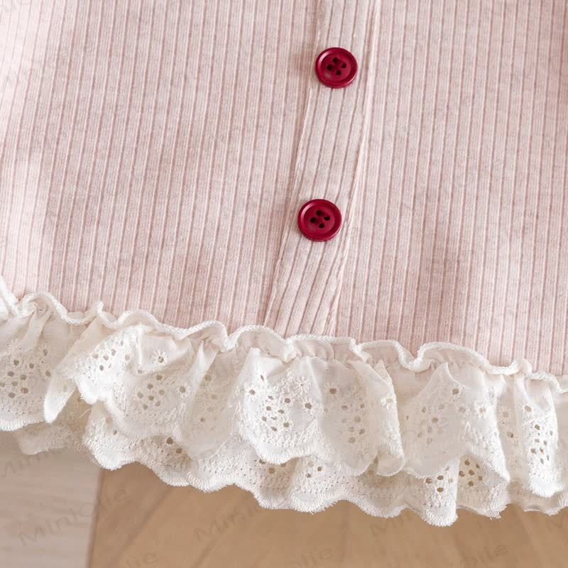 Toddler Girl Bow Lace Knit Top - image 10