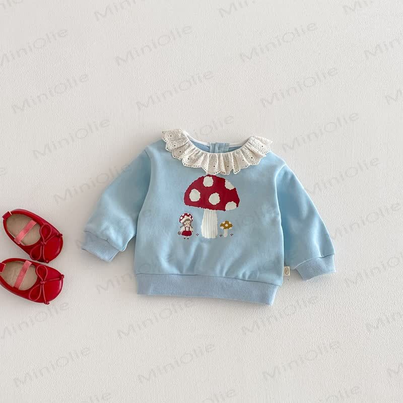 Baby Toddler Girl Lace Top/Bow Leggings - Blue Top - 3-5T - image 3