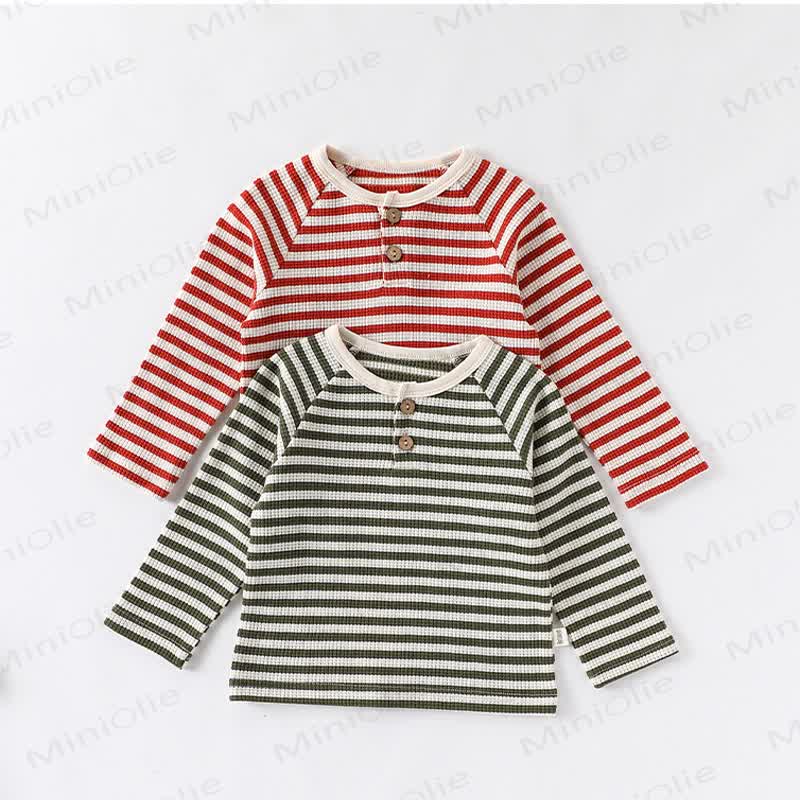 Baby Toddler Striped Cotton T-shirt - image 2