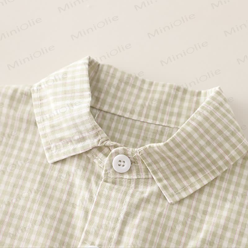 WE'RE BEST FRI Baby Toddler Boy Love Animal Plaid 2-piece Set - image 6