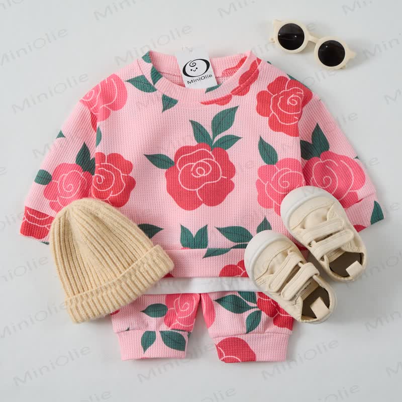 Baby Rose Pink Waffle 2-piece Set - image 2