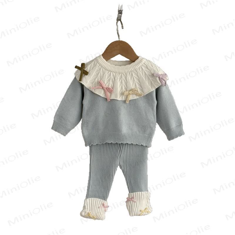 Baby Girl Bow Knit 2-piece Set - image 6