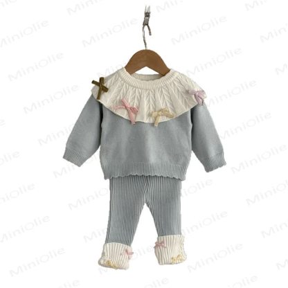 Baby Girl Bow Knit 2-piece Set - image 6