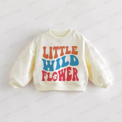 LITTLE WILD FLOWER Baby Toddler Sweatshirt - Cream - 3-5T - image 1