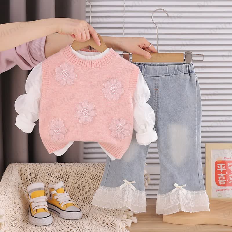 Baby Toddler Girl Floral 3-piece Set - image 4