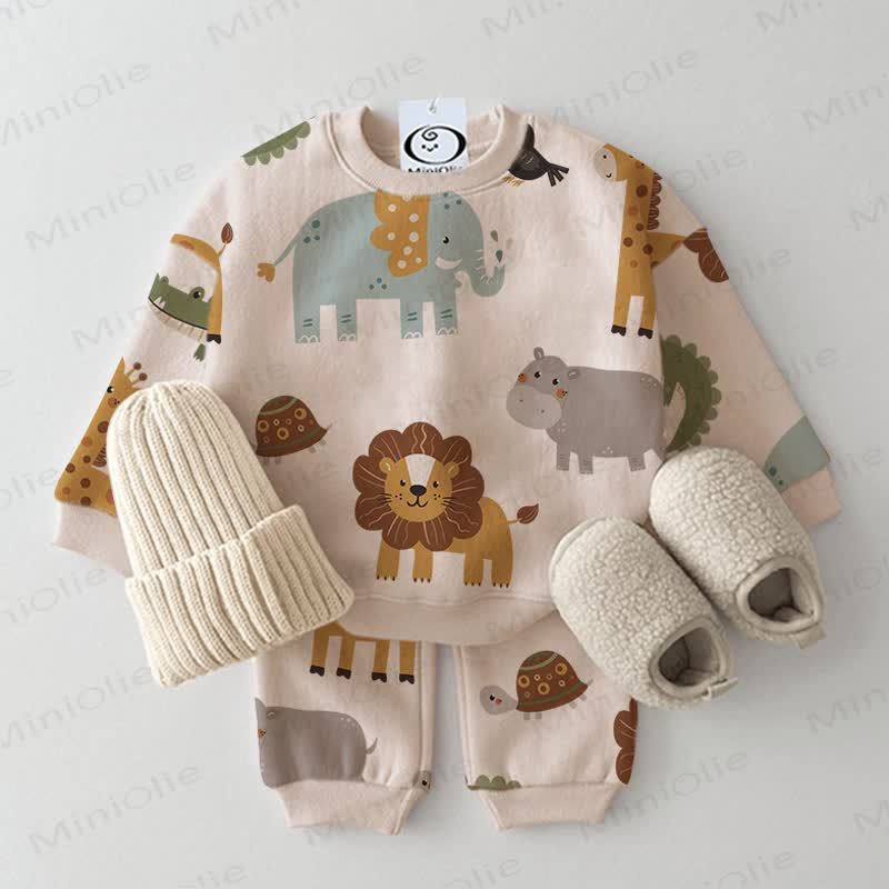 Baby Beige Zoo 2-piece Set - Beige - 2-3T - image 1