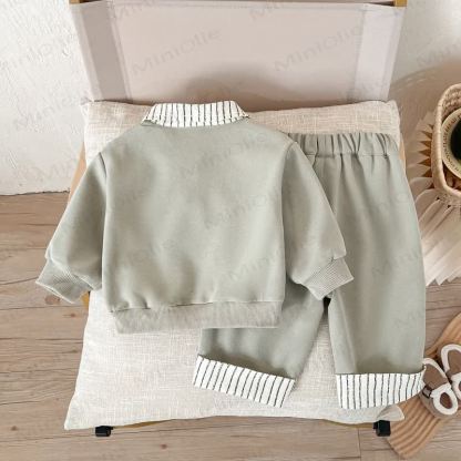 THE WIND AND I ARE FREE Baby Boy Stripe 2-piece Set - image 2