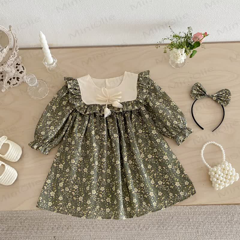 Toddler Kid Girl Floral Bow Dress - image 4